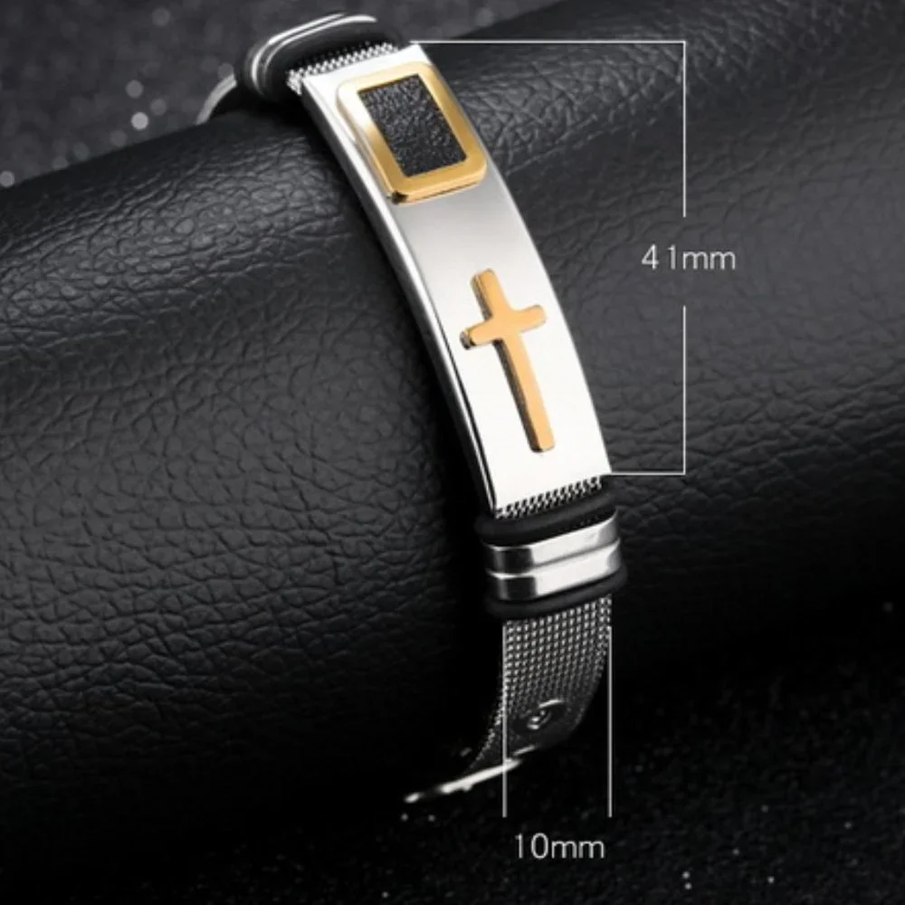 men cross bracelet - Picture 3 of 3